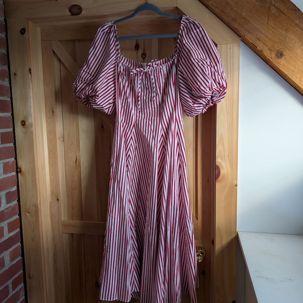 Selkie Day Dress in RARE Candy Stripe, Large BWT